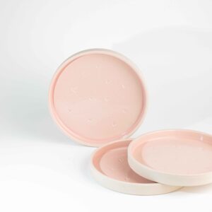 Πήλινο Πιάτο Ø17cm Cotton Candy Hearts