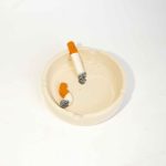 Τασάκι Πήλινο Με 3d Τσιγάρα