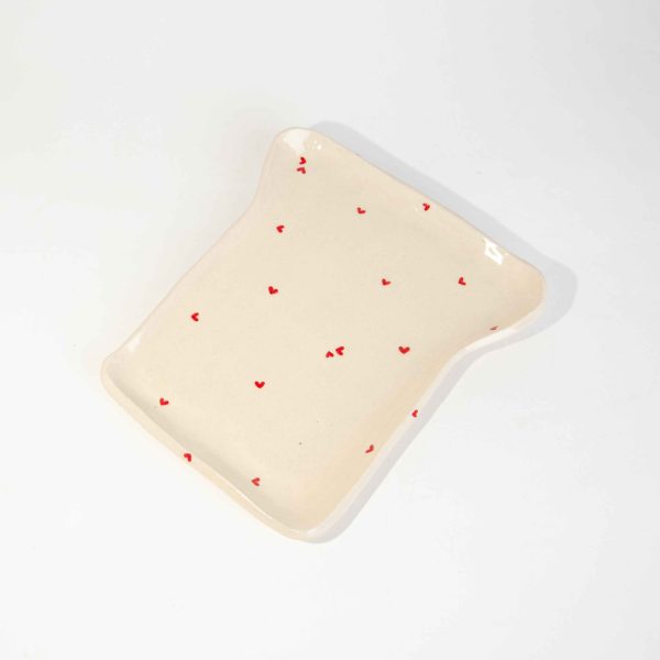 The Hearts Toast Plate