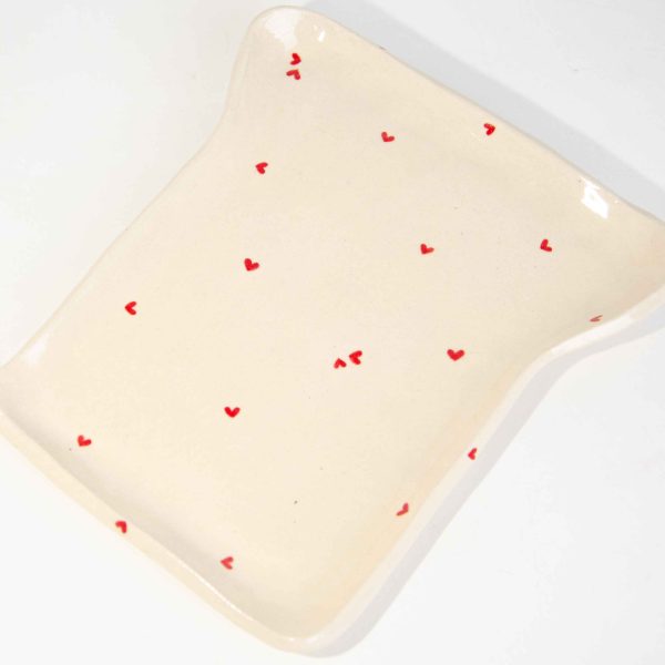 The Hearts Toast Plate