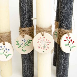 Λαμπάδα Rustic Flowers